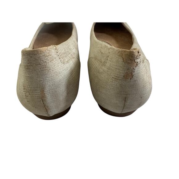 BOC Born Concept Emalia Womens 9.5 Beige & Metallic Gold Ballet Flats #5630 - Picture 6 of 13